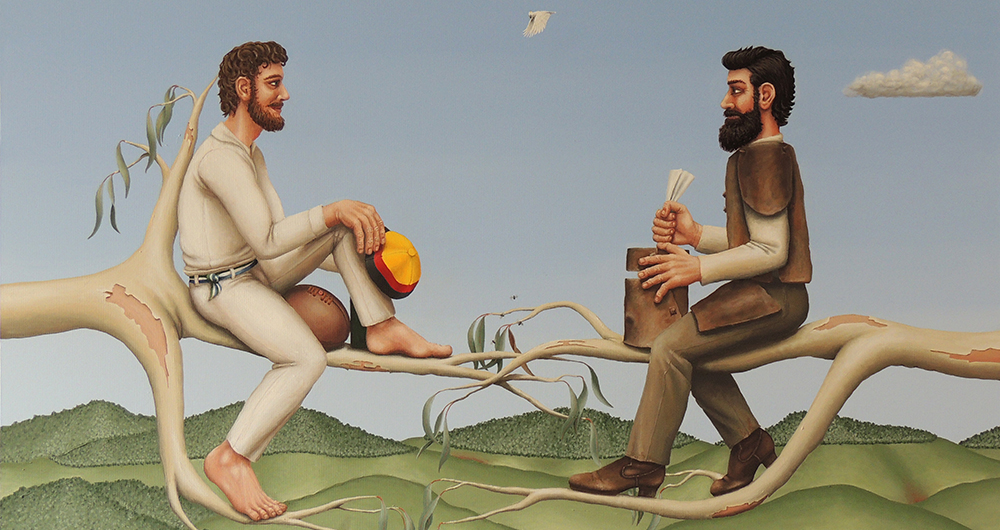 Art Tom Ned 01 Richard Webber's 'Tom Wentworth Wills and Ned Kelly'
