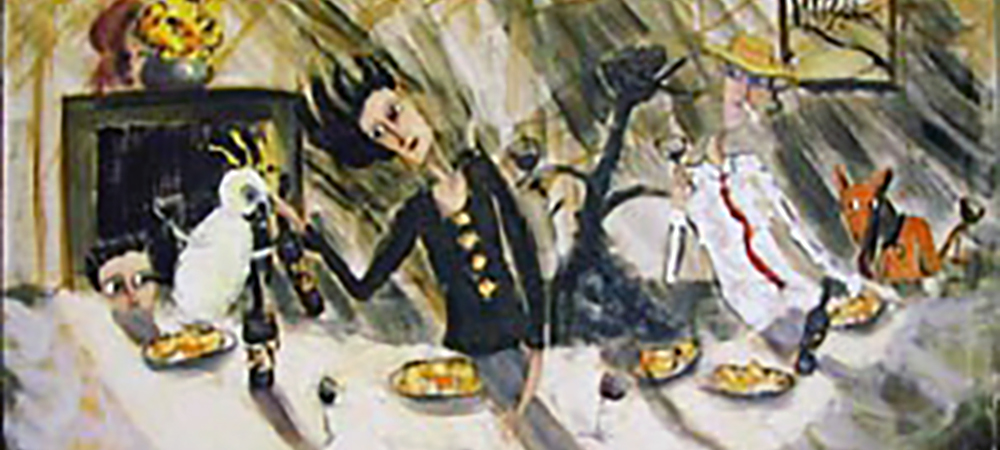 'The Gathering' 2002 Oil on Linen 84 x 91cm