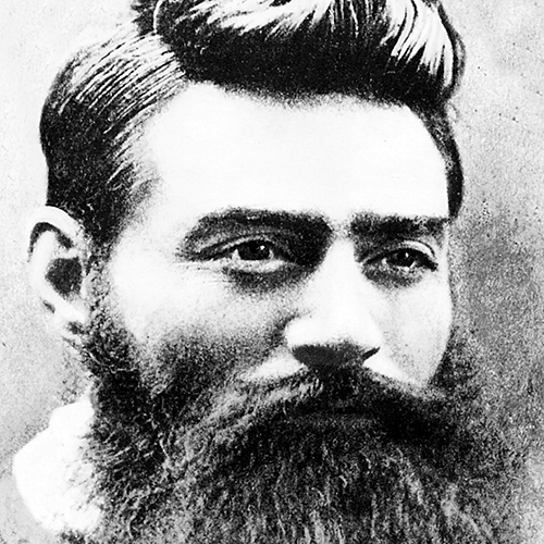 Ned Kelly was expert with a ‘running-iron’ on stolen, unbranded stock, and was a deadly accurate shot with revolver or rifle. Surprisingly articulate for a self-educated man, he was clannish, loyal to his friends and supporters, and had a sardonic sense of humour. He became an outlaw, hunted for almost two years before he was shot down and hanged...