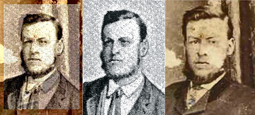 Writings_Hoyle_01a Hare’s Joe superimposed on King (left), Hare’s Joe (centre), George King (right).