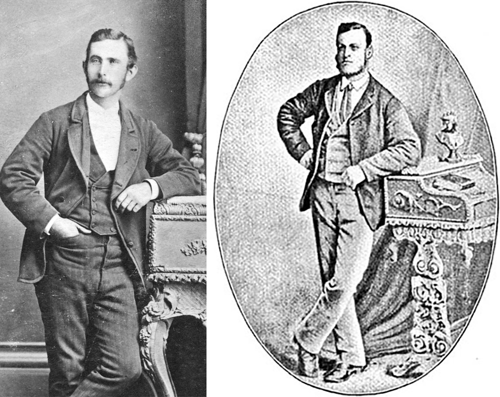Writings_Hoyle_04 Joe Byrne, with moustache compared to reversed Joe from ‘The Last of the Bushrangers’.
